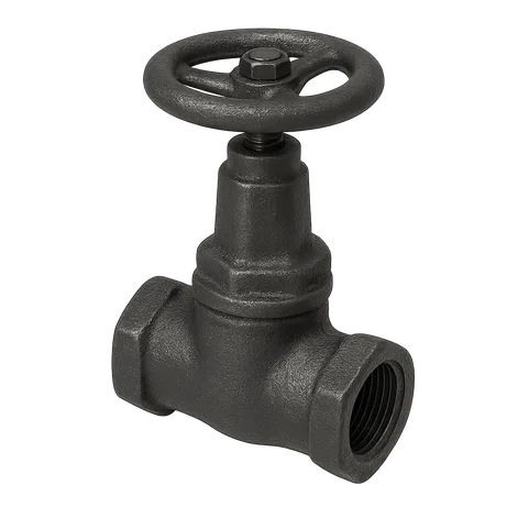 Клапан чугунный запорный муфтовый 15кч18п Ду 20 Ру 16